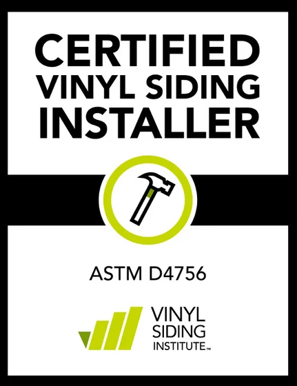 Certified Vinyl Sider Installer Badge
