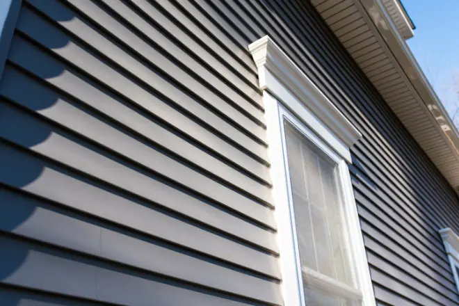 A home with a new siding installation - types of siding